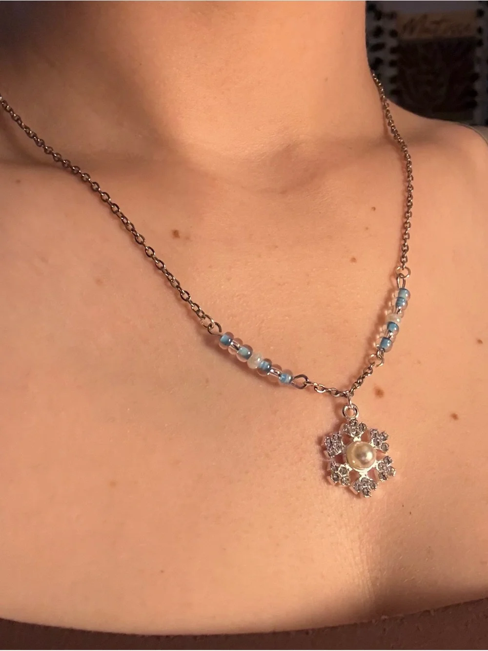 Handmade delicate snowflake